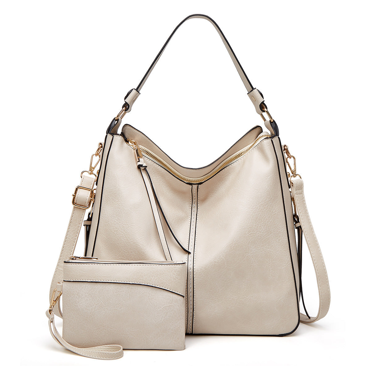 🔥Ne sono rimasti solo 10🔥Borsa tote antifurto in pelle Hobo di lusso+Portafoglio