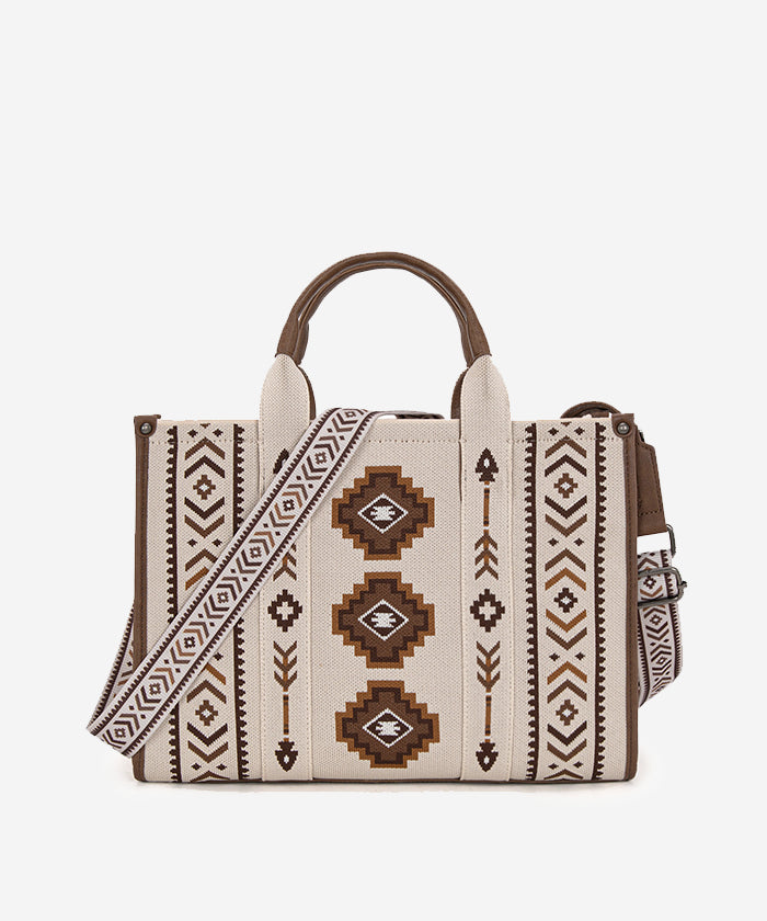 🔥Vendita limitata️‍🔥 Aztec Retro Arrows Dual Sided Print Wide Tote