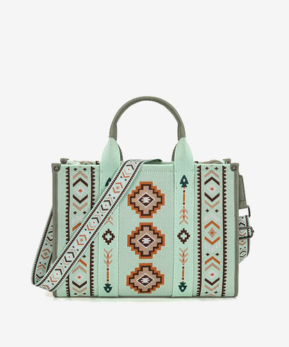 🔥Vendita limitata️‍🔥 Aztec Retro Arrows Dual Sided Print Wide Tote