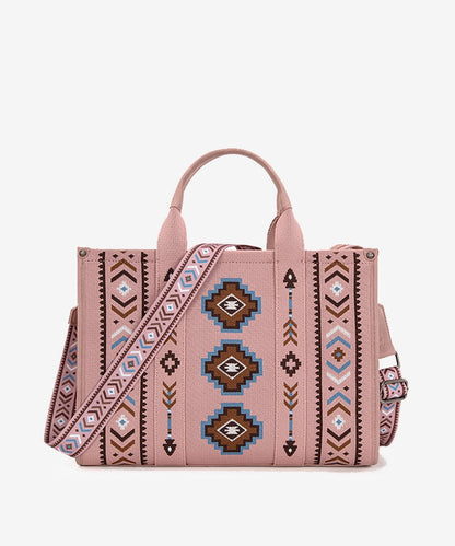 🔥Vendita limitata️‍🔥 Aztec Retro Arrows Dual Sided Print Wide Tote