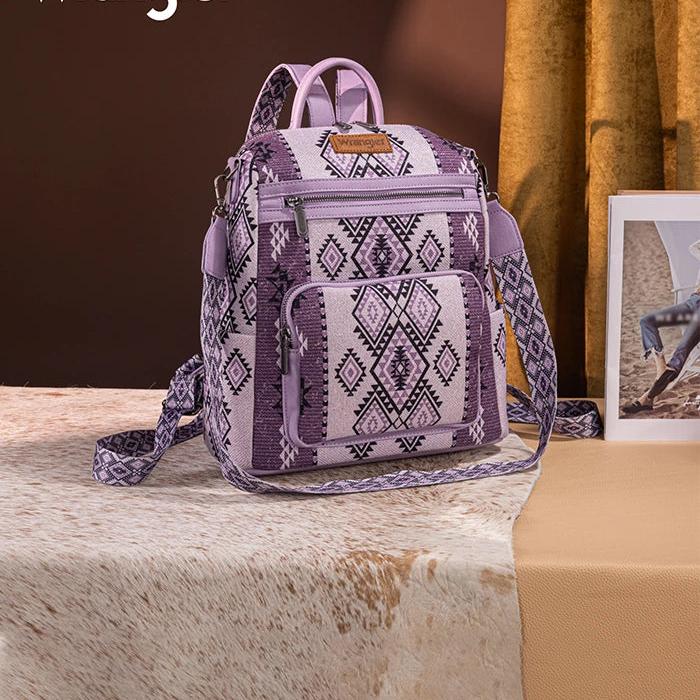🔥Vendita limitata️‍🔥 Wrangler Aztec Print Canvas Backpack