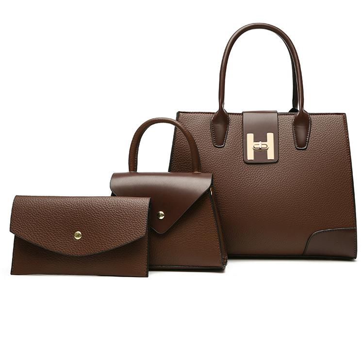 🔥Vendita limitata️‍🔥 Borse da donna multipezzo per pendolari con stampa Litchi