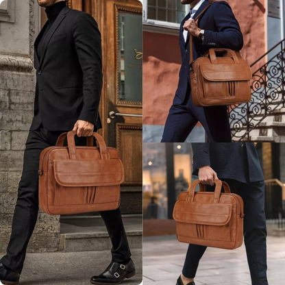 🔥Vendita limitata️‍🔥 Cartella da uomo in pelle per lavoro Satchel