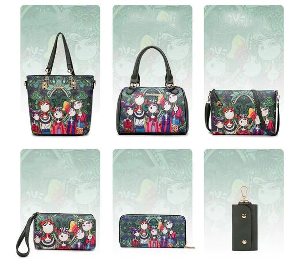 🔥Vendita limitata️‍🔥 Borsa personalizzata da 6 pezzi. Borsa da donna in pelle